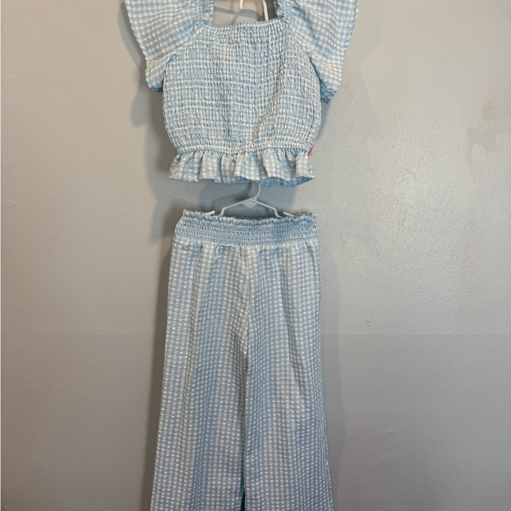 Light Blue Textured Top
